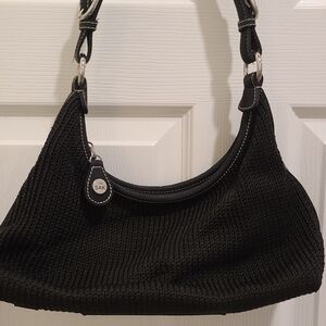 The Sak Black Crochet Shoulder Hobo